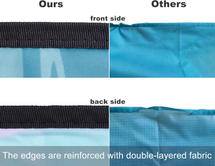 Beach Blanket Waterproof Sandproof Beach Mat 79" X 83" /10'x9'for 2-8 Adults Quick Drying Outdoor Picnic Mat Beach Accessories for Travel, Camping, Hiking - Image 4
