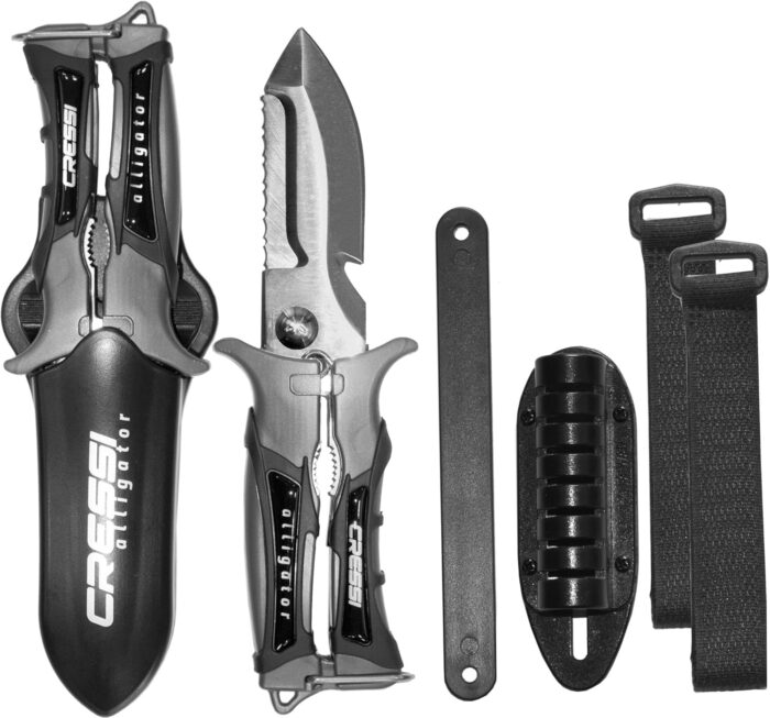 Cressi Versatile Knife-Scissors for Underwater Use - Ideal for Snorkeling - Scuba Diving - Japanese 420 Stainless Steel Blade - Alligator: Designed in Italy [Duplicate] - Image 2