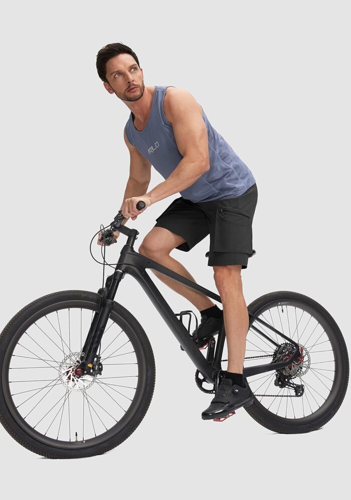 Bikewa Men's Mountain Bike Shorts 3D Padded Loose-fit Biking Riding Cycling Bicycle Biker Shorts Zipper Pockets - Image 6