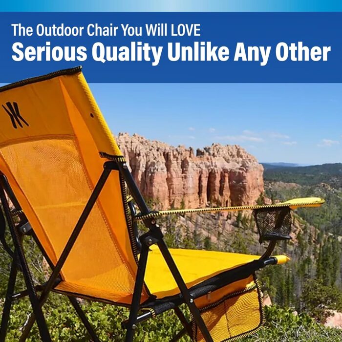 Kijaro Foldable Camping Chair, Vik Black, Polyester, Mesh, Steel, Portable, Durable, Unisex - Image 8