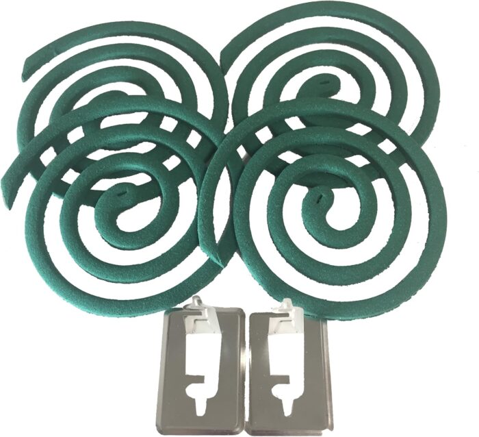 W4W Mosquito Repellent Coils - Outdoor Use Reaches Up to 10 feet - Each Burns for 5-7 Hours (Three Pack Contains 12 coils & 6 Stands) - Image 4