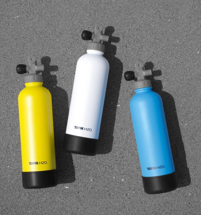 Scuba Tank Vacuum Insulated Water Bottle: Great Gift and Accessory for Scuba Divers | Holds 700mL | Food-Grade Stainless Steel Bottle, BPA-Free Cap, Silicone Boot - Image 4