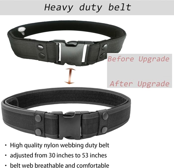 10 in 1 police Tactical belt Security Guard Belt,Versatile Military Modular Equipment System Molded Duty Belt Set for Law Enforcement - Image 2