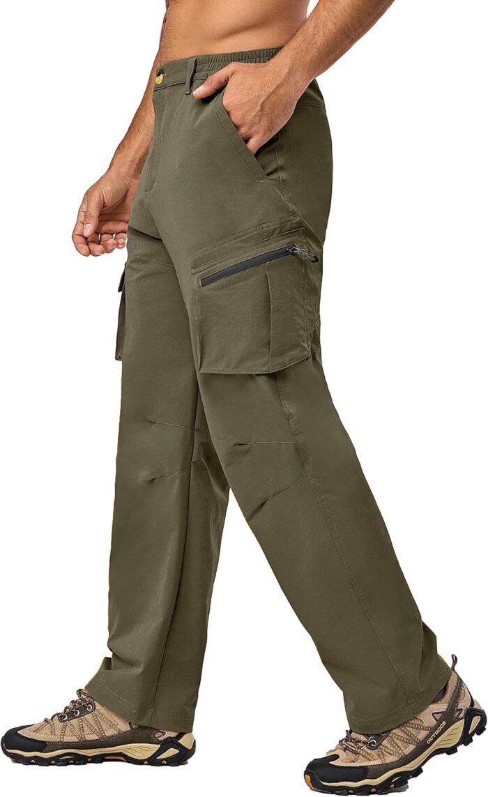 Little Donkey Andy Men's Quick Dry UPF 50+ Cargo Pants, Stretch Lightweight Outdoor Hiking Pants - Image 3