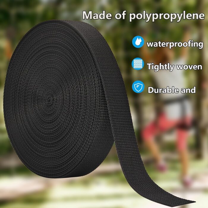 Nylon Straps 1 Inch Wide (12 Yards) Nylon Strap for Indoor or Outdoor Gear, Mountaineering and Climbing Accessories, Firefighting and Rescue Gear,DIY - Image 4
