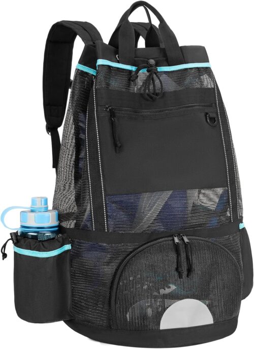 Fasrom Scuba Diving Bag, XL Mesh Dive Bag Backpack for Snorkeling Gear, Mask, Fins, Snorkel, with Shoe Compartment and Wet & Dry Separation, Black(Patent Design, Empty Bag Only)