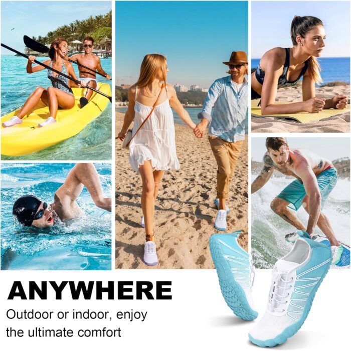 Hike Barefoot Water Shoes Women Men, Pro Grounded Footwear Womens Mens Breathable Wide Toe Box Grounding Unisex for Outdoor Beach Swim Pool Hiking Kayaking Surfing - Image 7
