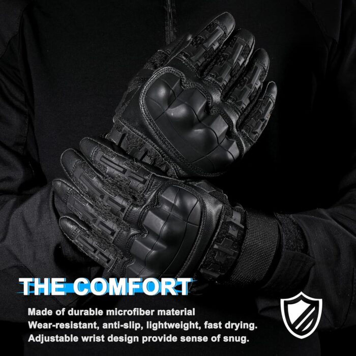 WTACTFUL Rubber Guard Tactical Gloves for Men Touchscreen Airsoft Motorcycle Hunting Outdoor - Image 7