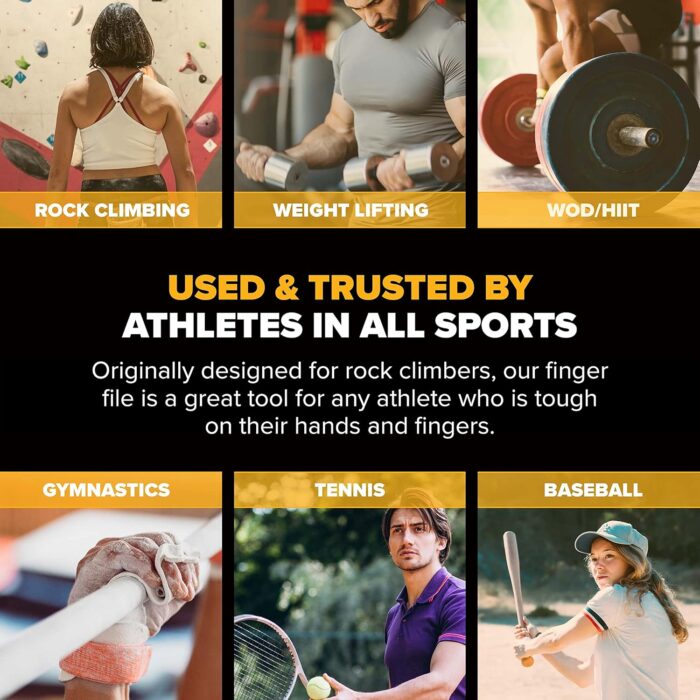 Double Sided Hand & Finger File - Pocket Sized for Travel - for Flappers, Rips, Cracks - Strong Smooth Hands - Great for Gym, Rock Climbers - Image 6