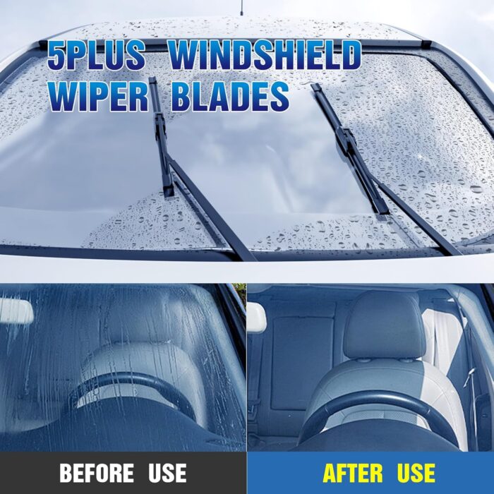 5 PLUS Windshield Wipers Replacement For 2017-2022 Nissan Rogue Sport Windshield Wipers, Original Equipment Automotive Replacement Windshield Wiper Blades 28"+18"+12"(3 Wipers) - Image 5