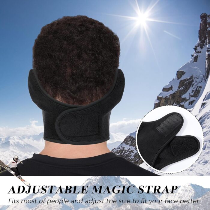 WTACTFUL Balaclava Cold Weather Half Face Mask for Men Women Windproof Warm Thermal Breathable for Skiing Snowboarding Motorcycle Cycling Hiking Winter Outdoor Sports 2pcs-Black #1 - Image 6
