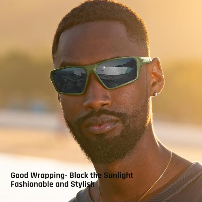 TOREGE Polarized Sports Sunglasses for Men Women Fishing Running Driving Cycling Sunglasses - Image 6