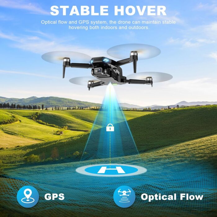 GPS Drone with Camera for Adults, 2K HD FPV Drones with Auto Return, Follow Me, Circle Fly, Waypoint Fly, Stable Hover, Brushless Motor, Foldable 5G Transmission FPV Quadcopter - Image 5