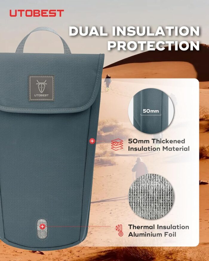 UTOBEST Insulated Insulation Bag, Fits 2L&3L Hydration Water Bladders, Lightweight & Water Resistant, Bladder is NOT Included - Image 4