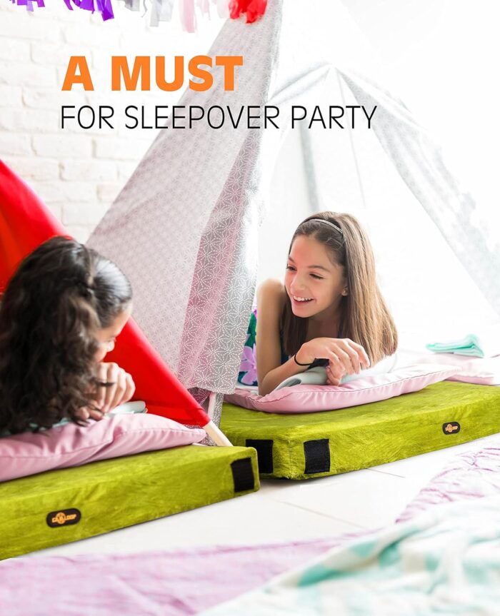3 Inch GAIALOOP Thick Memory Foam Camping Mattress Sleeping Pad [Car/Tent/Cot] Glamping Portable Floor Mat Roll Up Futon Mattress for Guests Sleepover - Image 7