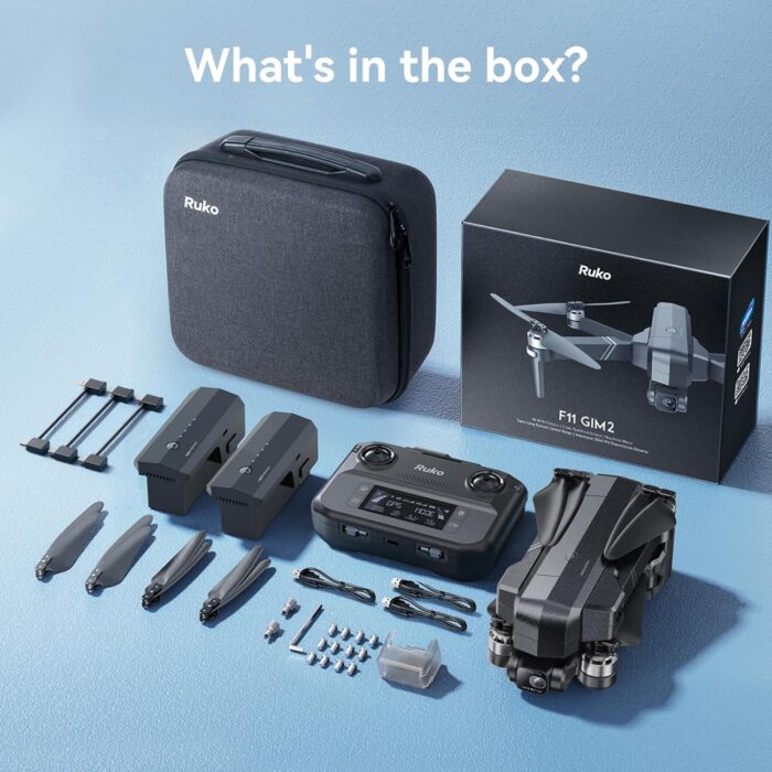 Ruko F11GIM2 Drones with Gimbal+EIS 4K Camera for Adults, 96 Min Long Flight Time16404ft Long Range FPV, Auto Return Home with GPS, Foldable Quadcopter, FAA Remote ID Compliant - Image 8