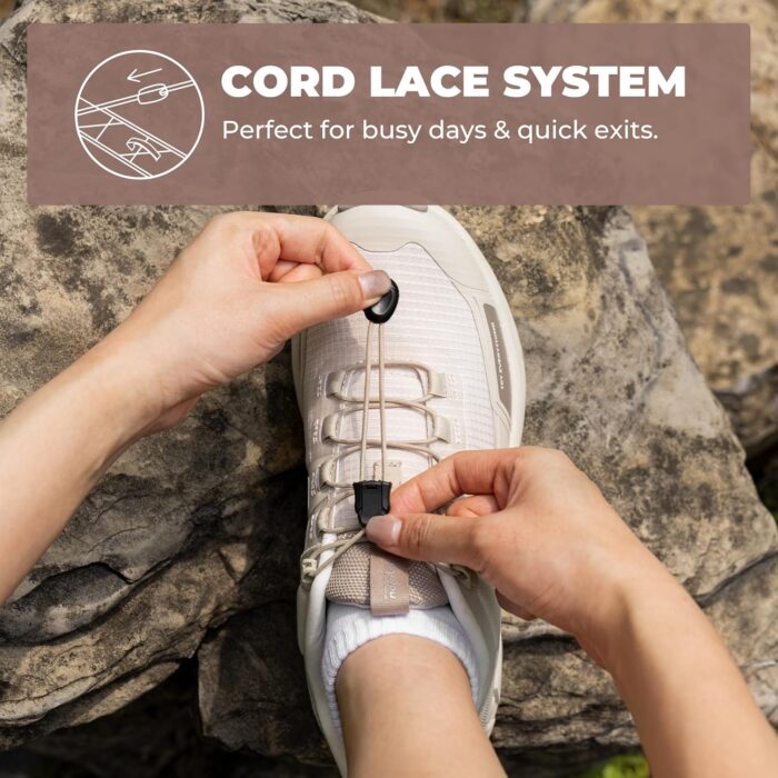 NORTIV 8 Women's Lightweight Hiking Shoes Quick Laces Outdoor Fashion Sneakers - Image 5