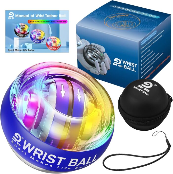 Wrist Trainer Ball Auto-Start Gyroscopic Forearm Exerciser Gyro Ball for Strengthen Arms, Fingers, Bones and Muscles - Image 2