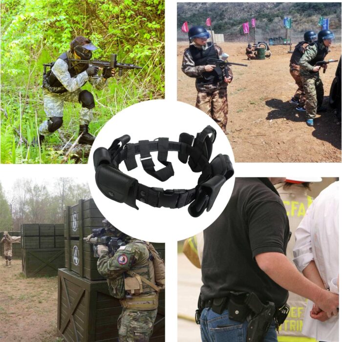 10 in 1 police Tactical belt Security Guard Belt,Versatile Military Modular Equipment System Molded Duty Belt Set for Law Enforcement - Image 6