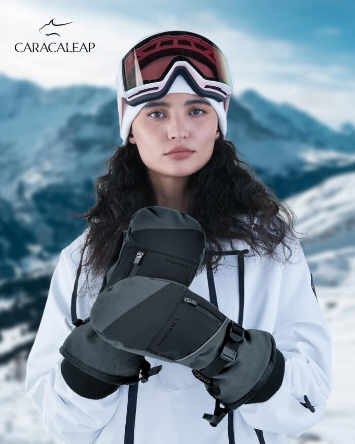 Winter Ski Mittens for Men Women Cold Weather- Warm Snow Mitts Gloves Waterproof & Windproof for Snowboard Snow Sports - Image 7