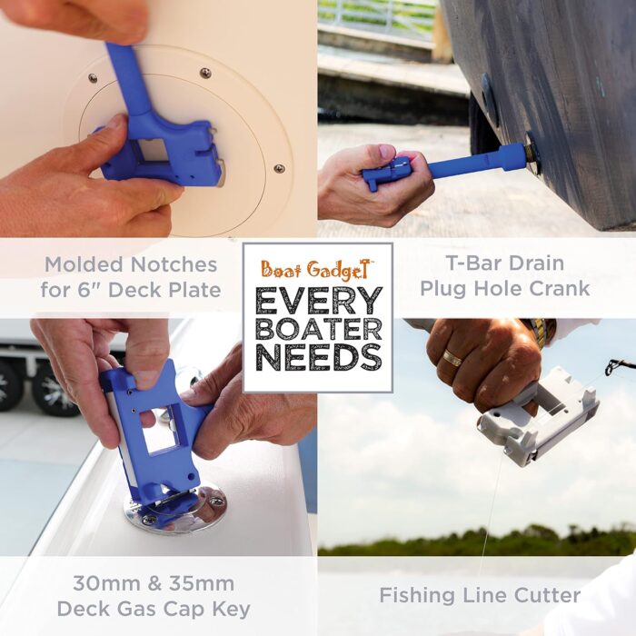 – This 10-in-1 Boat Tool Includes Beer and Wine Bottle Opener, Safety Whistle, Fishing Line Cutter, Marine Gas Cap Key & Other Essential Tools – Great idea for Boat Owners - Image 5