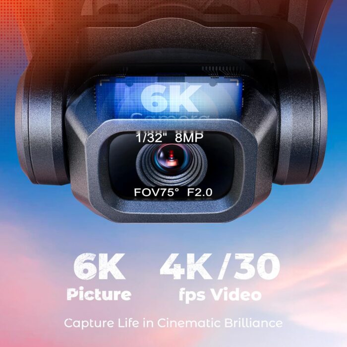 V11Air Drone with 6K Camera for Adults, 3-Axis Gimbal Drones with 4K/30fps Video, 10000ft FPV Transmission Professional Drone, 70Mins Long Flight Time, GPS Smart Control, Beginner friendly - Image 3