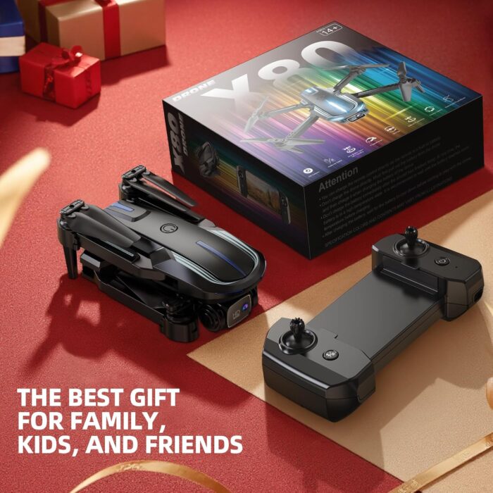 Drone with Camera 1080P HD FPV Foldable Mini Drone for Beginners Kids Adults, Drone with One Key Take Off/Landing, Gesture Selfie, Altitude Hold, 3D Flip, Easy to Fly, 2 Batteries, Toys for Boys Girls - Image 7