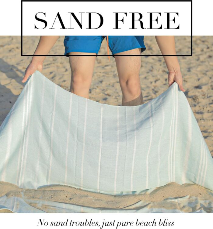 Giant Turkish Beach Towel Extra Large Throw Blanket Carnival Cruise Ship Essentials Yoga Mat Plane Must Haves Accessories Outdoor Campfire Glamping Rv Car Seat Western Natural Life Truck Necessities - Image 6