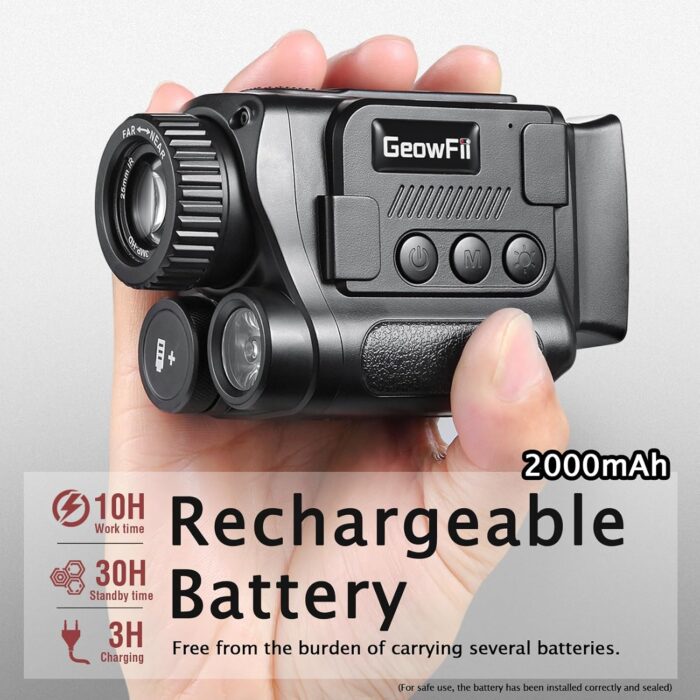 Night Vision Monocular, 4K Infrared Digital Night Vision Goggles for Adults - 850nm IR | 40M Photo & 4K Video | 984FT | 8X Zoom | Rechargeable Battery | 32GB Card | Hunting Camping Advanture Gadgets - Image 6