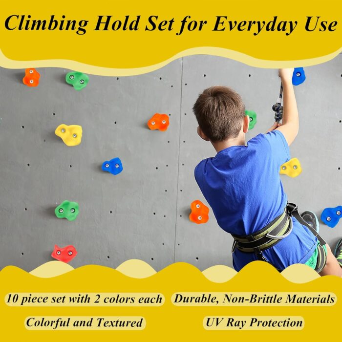 C CRYSTAL LEMON Rock Climbing Holds for Toddler Playground - Image 4