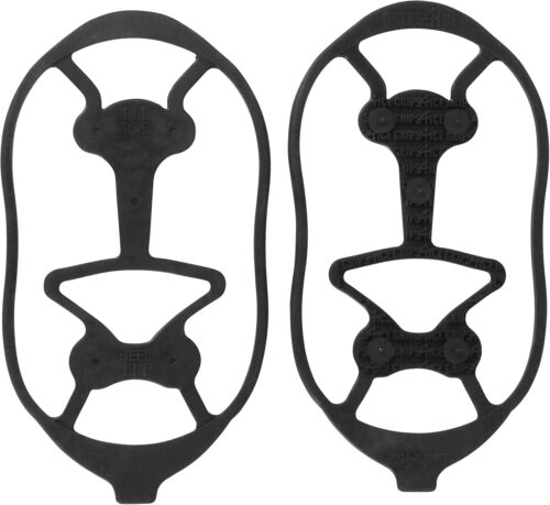 1 Pair Winter Ice Walking Traction, Over-Shoe Snow Cleats, Black, Fits Most Men's Size 6 to 12 Shoes