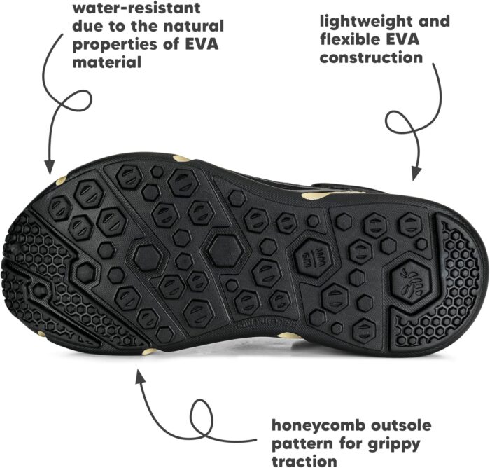 Joybees Men's Trekking Clog - Rubber Garden Clogs for Men, Outdoor Sport Sandals, Foam Water & Sand Shoes with Arch Support for Work, Waterproof - Image 5