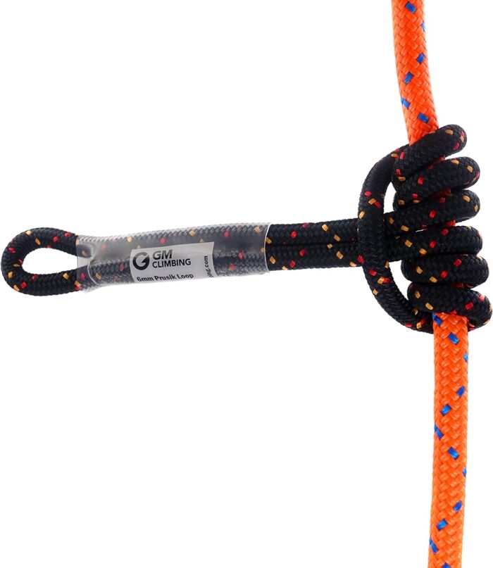 GM CLIMBING 6mm Prusik Cord Pre-Sewn 12in Prusik Loop for Climbing Arborist Rescue Mountaineering General Outdoor Use - Image 4