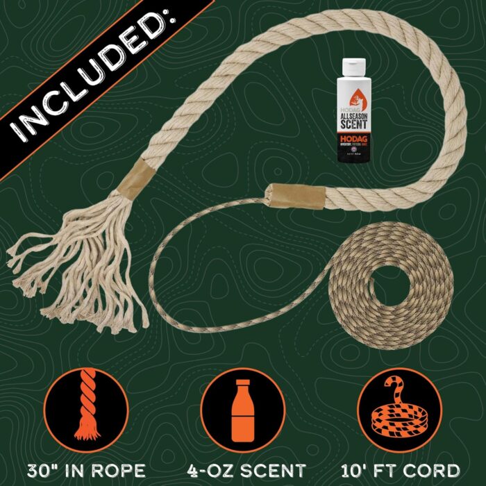 HODAG HempScent Rope Mock Scrape System Single-Setup | Deer Hunting Accessories | Deer Hunting Gear | Trail Camera Accessory | Bow Hunting Accessories | Hemp Rope | Deer Hunting Gifts - Image 3