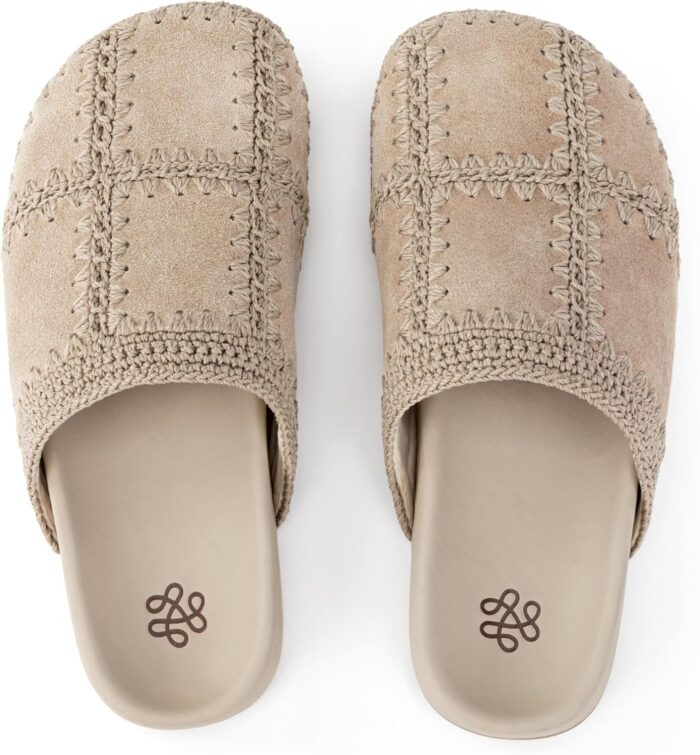 The Sak Bolinas Clog in Crochet and Leather, Slip On Entry - Image 3