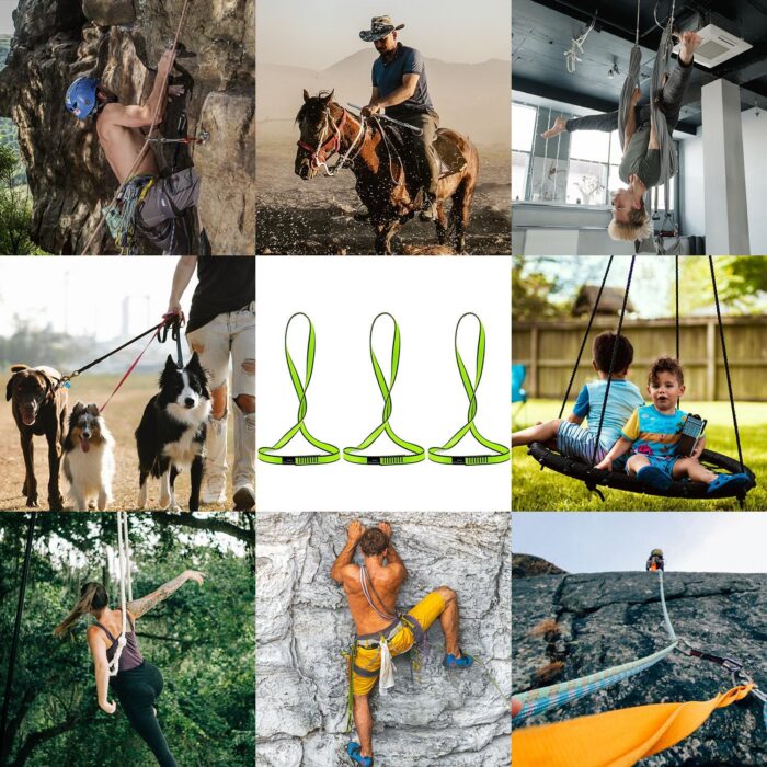 18MM Nylon Climbing Sling Runner 23KN CE2008/EN566 Rock Climbing Webbing Straps for Outdoor Climbing, Rappelling, Swing, Yoga Hammock etc - Image 4
