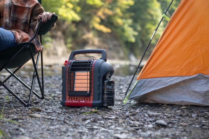 Mr. Heater Portable Buddy Heater MH9BX 4,000-9,000 BTU Indoor-Safe Propane Radiant Heater For Campers, Workshops, Job Sites, Patios & More - Red, Black - Image 14