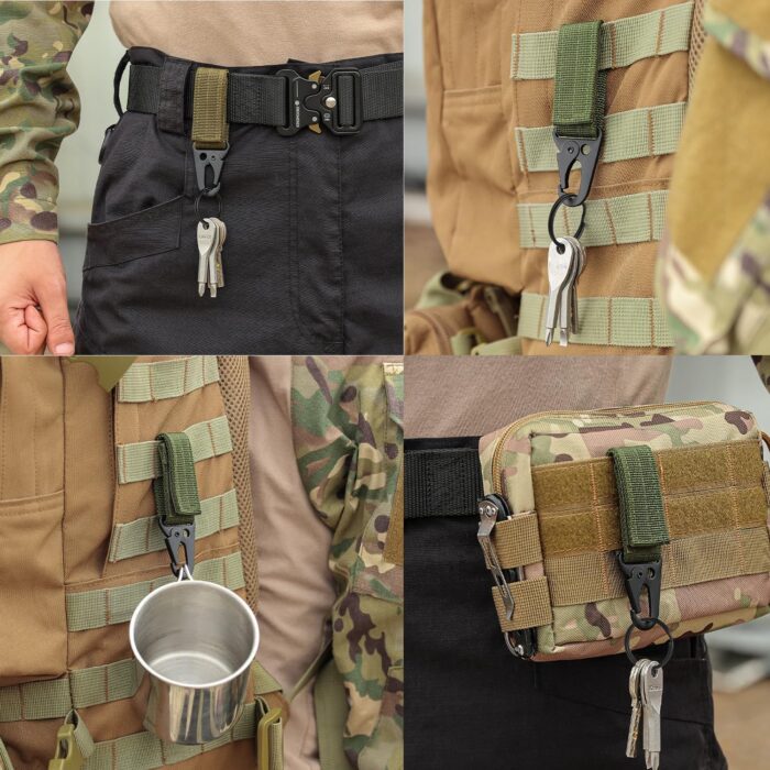 KingMoore 3 Pack Tactical Belt for EDC Battle Military Utility Combat Gear with Heavy-Duty Quick-Release Metal Buckle - Image 5