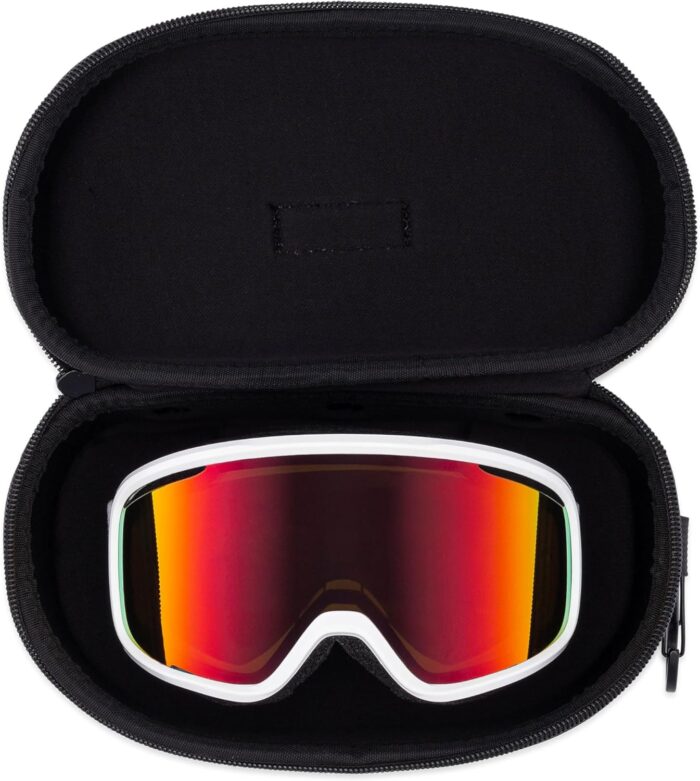 Shockproof Water-Resistant Snow Goggles Case, Hard Shell for Large Ski & Snowboard Goggles, Lightweight - Image 4