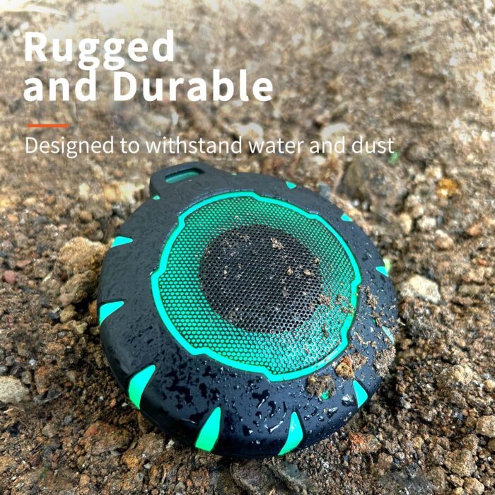 HEYSONG Waterproof Shower Bluetooth Speaker, Durable & Portable with Clear Sound, Ideal for Shower, Pool, Beach & Kayaking – Great Gift for All Ages - Image 2
