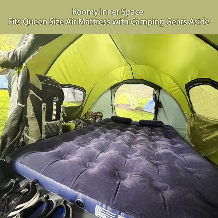 Night Cat Pop-up Camping Tent: 2 Person Tent Waterproof Instant Easy Setup Family Tent - Image 3