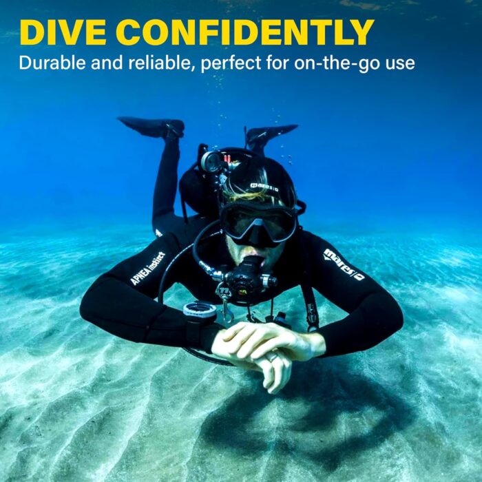 Gear Keeper Scuba Diving Console Retractor W/ Brass Bolt Clip - RT3 Series Scuba Gear for Securing Console at Hip/Chest - Strong & Durable Diving Equipment - 32” Extension 24 oz Retraction - USA Made - Image 7