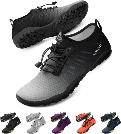 SIMARI Water Shoes for Women Men - Barefoot Quick-Dry Aqua Socks | Lightweight Swim Shoes for Surfing, Swimming, Beach Sports, Kayaking, Diving | Non-Slip Design