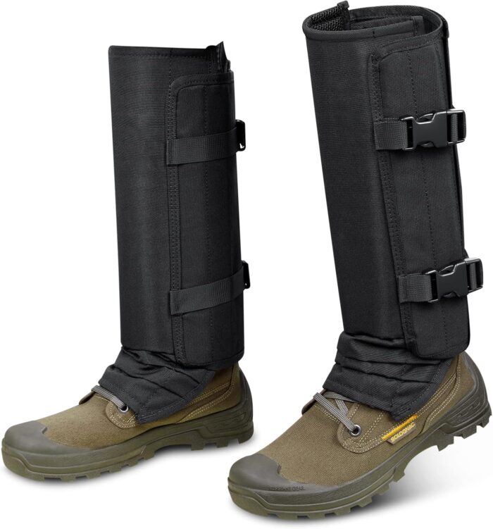 Skiguard Snake Guard Gaiters - Waterproof Chaps for Lower Legs, Bite Proof Guardz, Adjustable Size