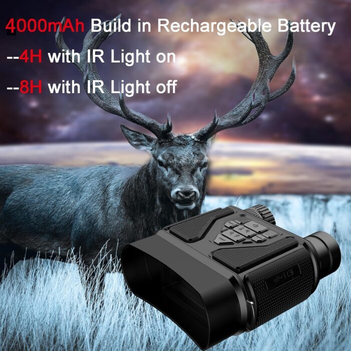 Night Vision Goggles Night Vision Binoculars for Total Darkness,Best Gifts for Men Him Dad Husband Boyfriend, Gear for Hunting and Camping - Image 4
