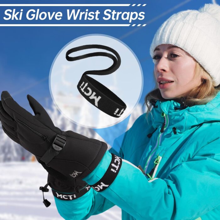MCTi Ski Gloves Wrist Strap, Perfect Mountaineering & Ski Accessories for Hanging Glove - Image 2