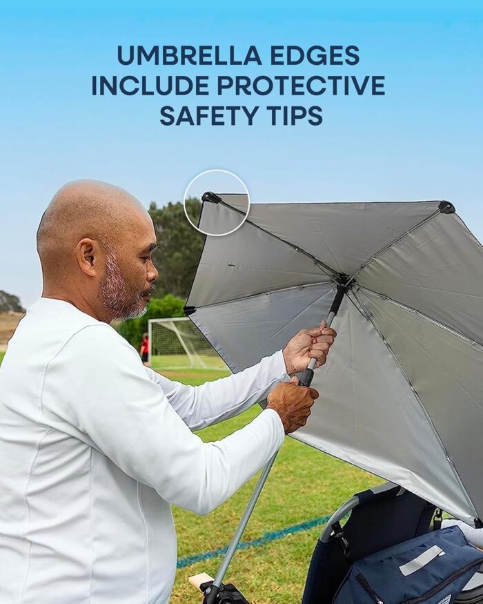 Sport-Brella Versa-Brella SPF 50+ Adjustable Umbrella with Universal Clamp - Image 9