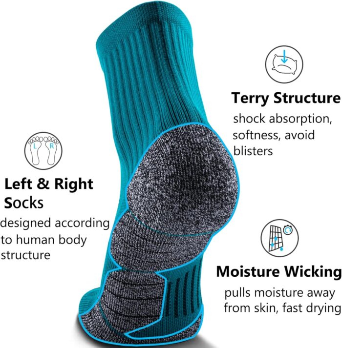 CWVLC Cushioned Compression Sport Quarter Socks for Men Women Youth - Image 4