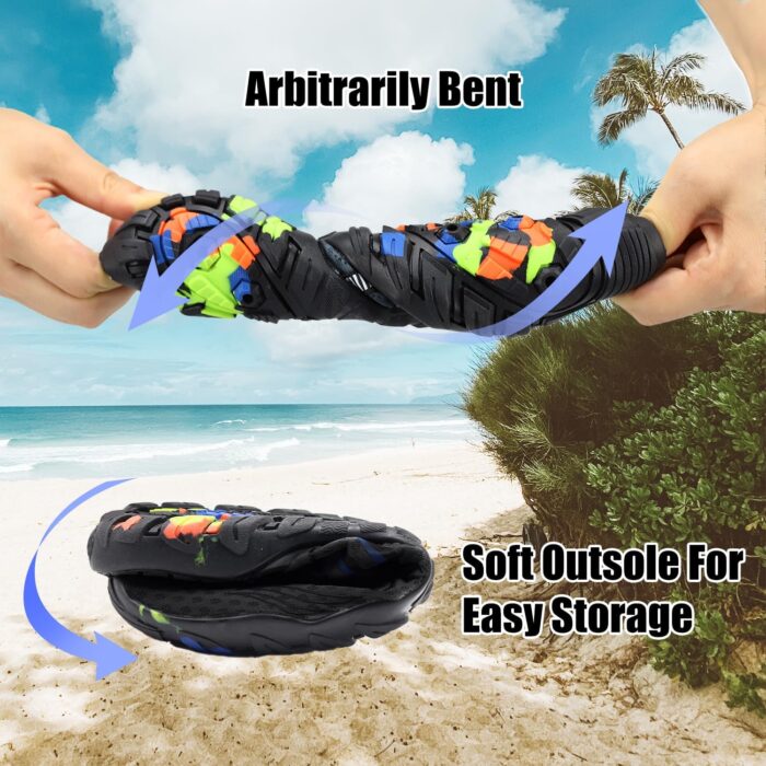 Water Shoes for Women Men, Quick Dry Barefoot Aqua Shoes Beach Swim Sports Outdoor Hiking Diving Surf - Image 3
