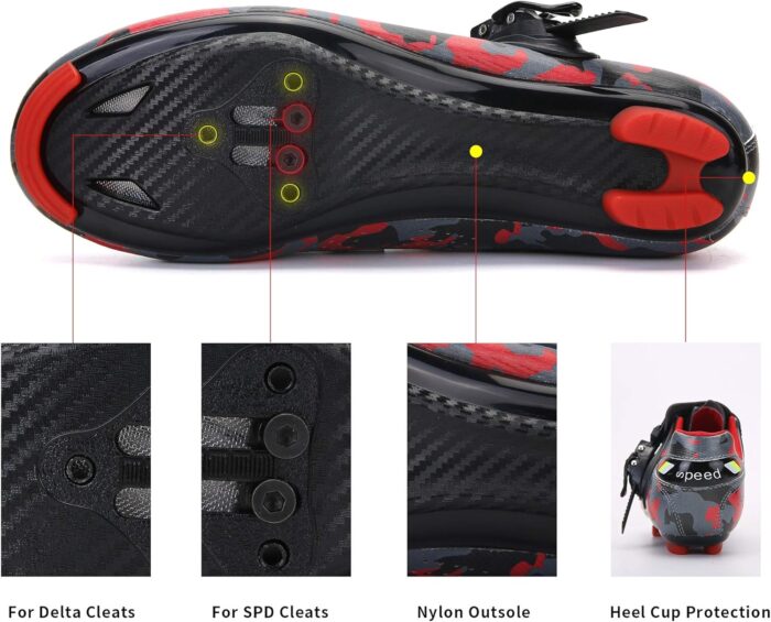 Unisex Cycling Shoes Compatible with pelaton Indoor Road Bike Riding Shoes for Men and Women Delta Cleats Clip Outdoor Pedal - Image 5